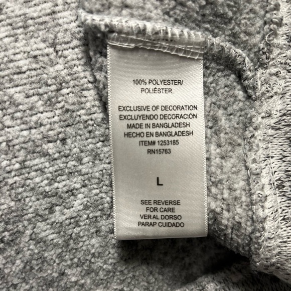 Collegiate Sports Apparel Oregon Ducks Gray Knit Fleece Sweater Pullover - Picture 6 of 6